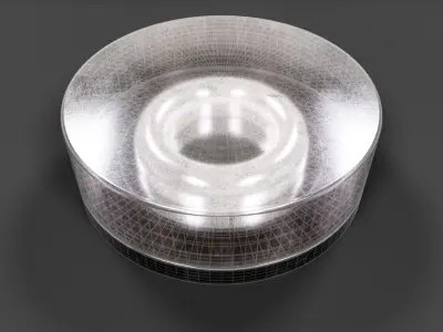 Bathroom Ceiling Light V01 - High Poly 3D model