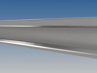 British Standard-EN13674 54E1 rail 3D model