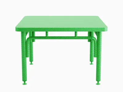 Metallic Table 05 Low-poly 3D model