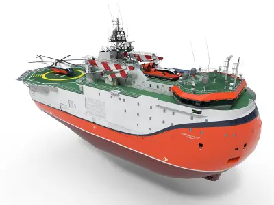 Self-propelled platform North Pole 3D model