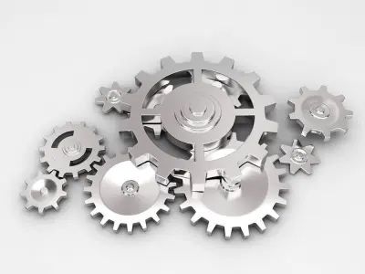 Mechanical gears 3d model 3D model