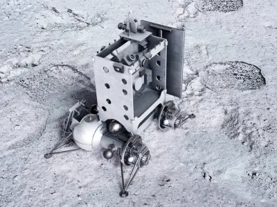 Luna 25 Lunar Lander 3D model