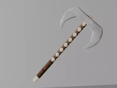 War Axe Low-poly 3D model buy