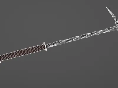 medieval warhammer Low-poly 3D model purchase