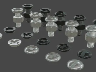 Tornillos - vis - screws 3D model