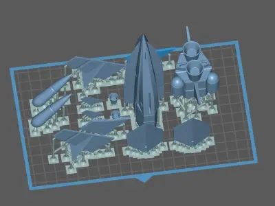 Uchu no Kishi Tekkaman - Angelo dello Spazio - Resin Kit 3D model