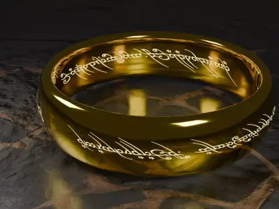 One Ring Low-poly 3D model