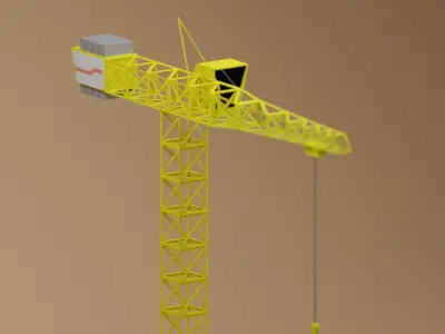 Crane 3D model 7