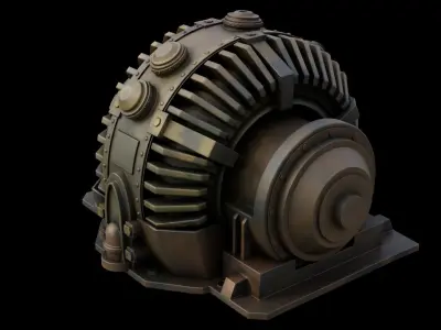 Cyberpunk Engine 3D model