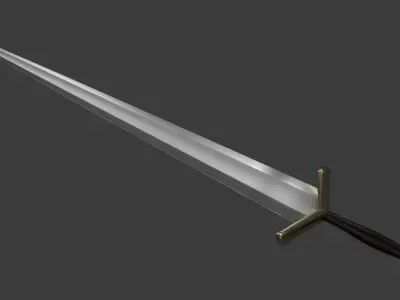 Cinqueda Italian Short Sword 3D Model Low-poly 3D model
