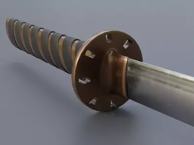Katana Sword 3D model buy