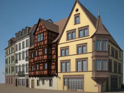 Medieval Houses IV 3D model