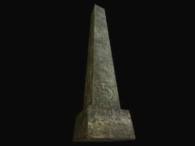 Obelisk Low-poly 3D model