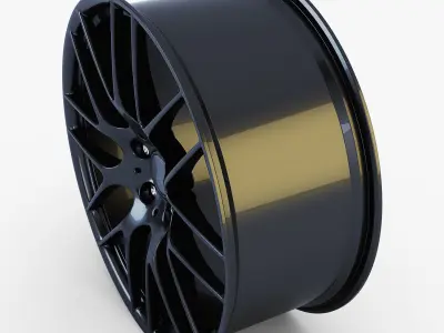 Style 359M wheel black Mid Poly Low-poly 3D model