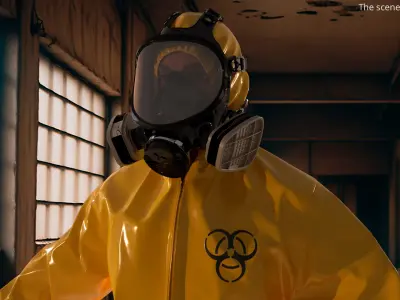 Biohazard Shielding Jumpsuit 3D model