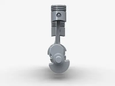 4 cylinder engine 3D model