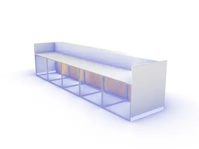 Industrial bar 3D model