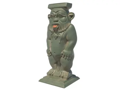 Bes statue Low-poly 3D model