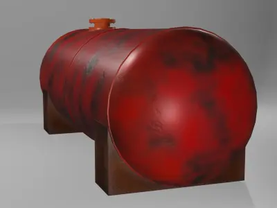 Low Poly Game-Ready LGP Tank Free low-poly 3D model