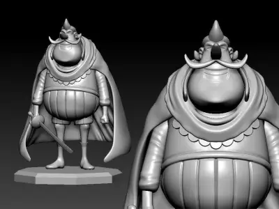 Moon Isaac Jr - Roger Pirates - One piece - Split part 3D print model