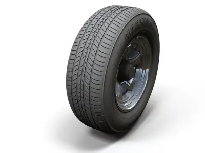 Dodge highpoly wheel 3D model