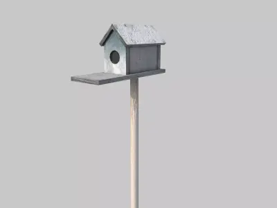 Bird House Low-poly 3D model purchase