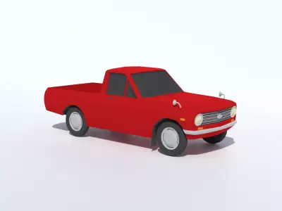 Low Poly Datsun Pickup B20 Free 3D model