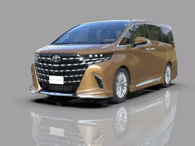Toyota Alphard Vellfire modellista and GR bodykit  3D model