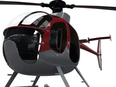 helicopter Low-poly 3D model by 3DFIGURES from CGTrader