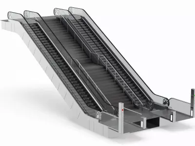 Equipment Dual Escalator 3D model