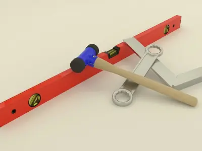 Level tools 3D model
