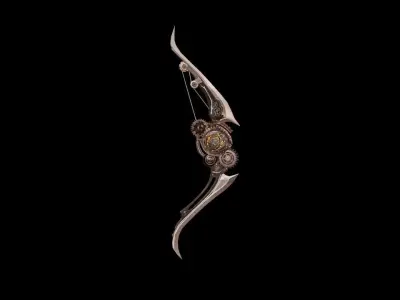 Steampunk Bow 3D model
