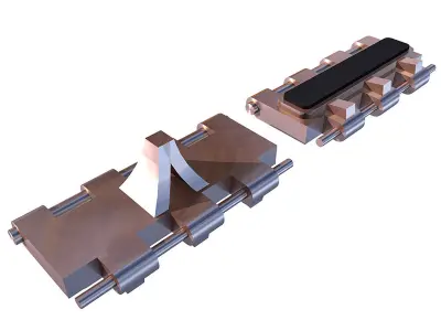 Continuous tracks 3D model