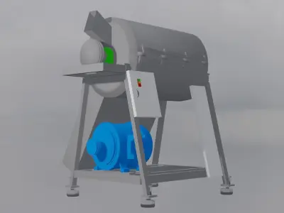 Kernel Corn Pulvurizer Machine 3D model
