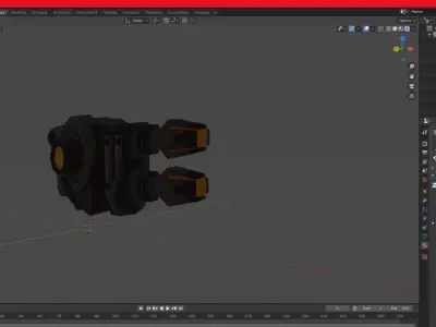 n90 Hurricane model ratchet and clank 3 3D model