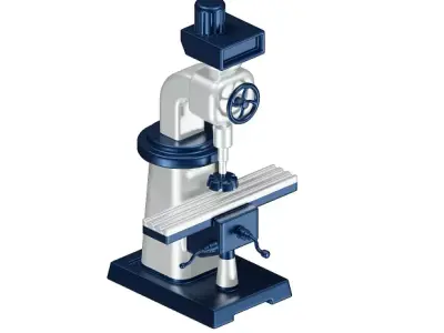Educational Milling Machine Toy 3D model