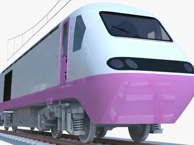 Diesel locomotive class 43 3D model