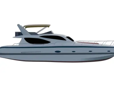 LOW POLY Yacht Low-poly 3D model by balagoniyuvraj