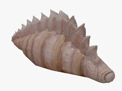 Sea Shell Low-poly 3D model