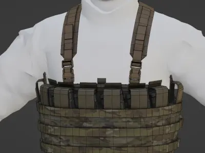 Tactical Assault Panel Low-poly 3D model