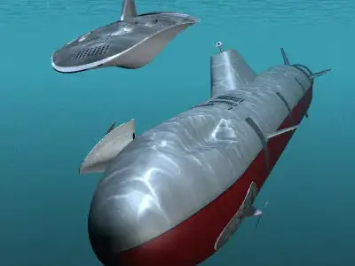 Submarine Mothership 3D model