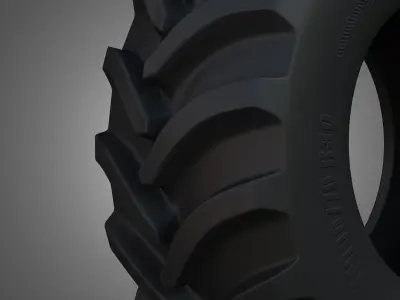 Tractor Tire 001 - One Piece 3D model