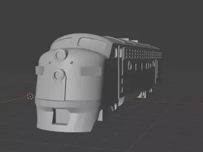 3D Printable F-7A Locomotive Model 1-115 Version 3D print model