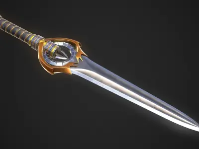 Dagger A7 Low-poly 3D model