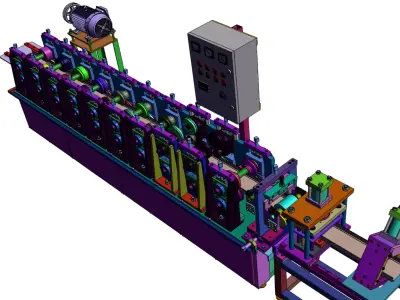 Gypsum Board Roll Forming Machine  3D model