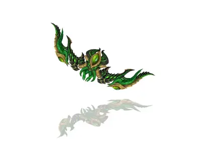 Cursed Bow Low-poly 3D model