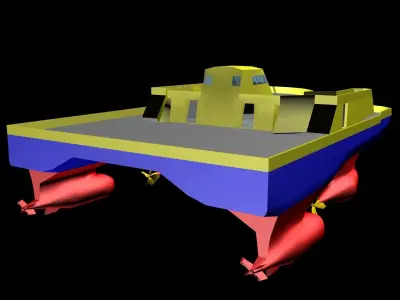 Sea Cutter Concept - textured 3D model