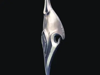 shield stylized Low-poly 3D model