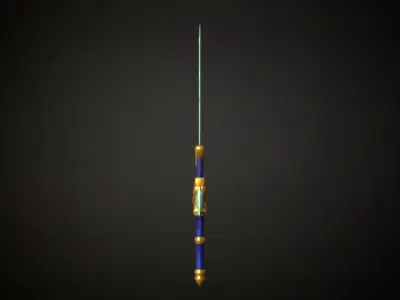 Medieval Fantasy Sword Low-poly 3D model buy