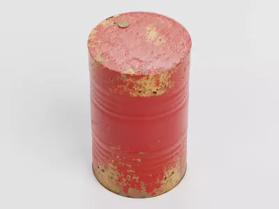 -Flammable Barrel- 3D model